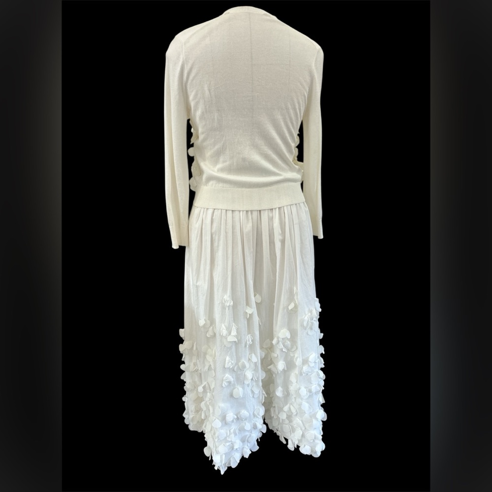 Les Copains Spa 3-D floral cardigan and skirt set - Picture 3 of 16